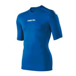 Koszulka Macron saturn. Niebieskie koszulki sportowe męskie Macron, bez wzorów, bez kołnierzyka, bez ramiączek, do piłki nożnej. Za 245.00 zł.