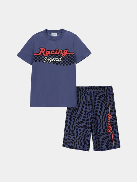 Coccodrillo Piżama WC4448203PJS Niebieski Regular Fit. Niebieskie bielizna dla chłopców COCCODRILLO, bez wzorów, z bawełny. Za 39.99 zł.