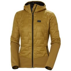 Damska kurtka puchowa Helly Hansen Lifaloft Hybrid. Brązowe kurtki sportowe damskie Helly Hansen, na zimę, bez wzorów, z puchu, bez kaptura, narciarskie. W wyprzedaży za 709.50 zł.