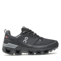 Trekkingi On. Czarne obuwie sportowe damskie On, bez wzorów, trekkingowe. Za 629.99 zł.