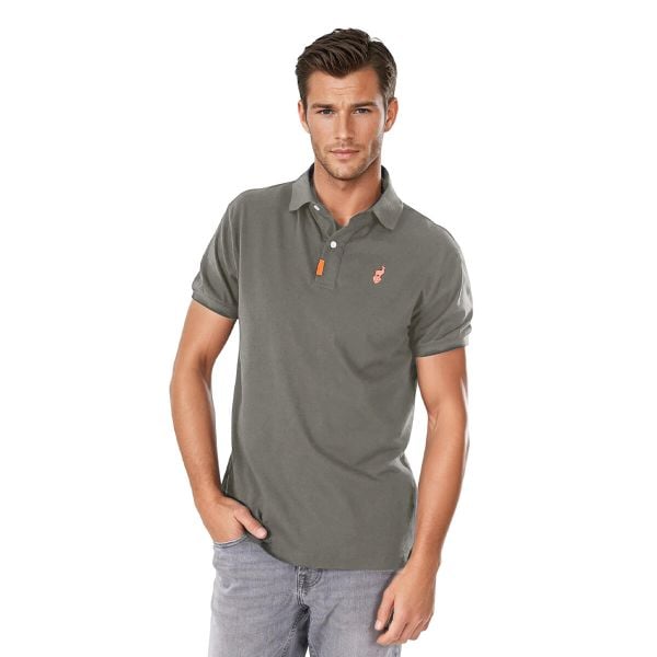 Koszulka polo męska AULP RINGO bawełniana oddychająca klasyczny krój komfortowa. Zielone koszulki polo męskie Aulp, m, bez wzorów, z bawełny, klasyczne, bez ramiączek. W wyprzedaży za 129.99 zł.