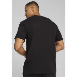Koszulka unisex Essentials Elevated PUMA Black. Czarne koszulki sportowe damskie Puma, xs, bez wzorów, z materiału, bez kołnierzyka, bez ramiączek. Za 109.00 zł.