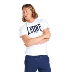 Męska koszulka z krótkim rękawem Leone 1947 Apparel. Białe buty sportowe męskie LEONE 1947 APPAREL, z tkaniny, bez zapięcia, na fitness i siłownię. W wyprzedaży za 83.85 zł.