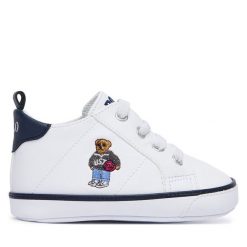 Sneakersy Polo Ralph Lauren. Białe trampki i tenisówki chłopięce Polo Ralph Lauren, bez wzorów, bez zapięcia. Za 369.99 zł.