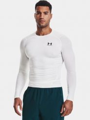 Koszulka z długim rękawem Under armour model 1361524-100 dla mężczyzn. Białe koszulki sportowe męskie Under Armour, na jesień, m, bez wzorów, z materiału, bez kołnierzyka, bez ramiączek, do biegania. Za 209.98 zł.