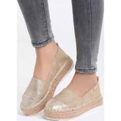 Złote Espadryle Free Mind. Żółte espadryle damskie Born2be, z materiału. Za 79.99 zł.