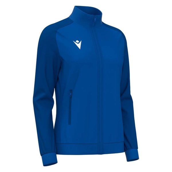 Damska bluza dresowa Macron Rama. Niebieskie bluzy damskie Macron, m, bez wzorów, z dresówki, bez kaptura, na golfa. Za 217.00 zł.