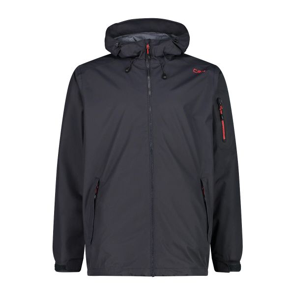 Kurtka przeciwdeszczowa z kapturem CMP. Czarne kurtki męskie CMP, xl, bez wzorów, sportowe, z kapturem. Za 340.00 zł.