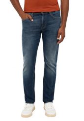Męskie Spodnie Jeansowe Mustang Style Vegas Slim Denim Blue 1014590 5000 783. Niebieskie spodnie materiałowe męskie Mustang, l, bez wzorów, z denimu. Za 219.99 zł.