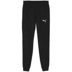 Męskie Spodnie Do Biegania Team Goal Casuals. Czarne spodnie sportowe męskie Puma, m, bez wzorów, z dresówki, do biegania. Za 208.99 zł.