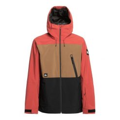 Kurtka snowboardowa męska Quiksilver Sycamore. Czerwone kurtki snowboardowe męskie Quiksilver, l, bez wzorów, bez kaptura, narciarskie. W wyprzedaży za 889.50 zł.
