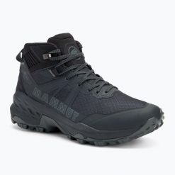 Buty turystyczne męskie Mammut Sertig II Mid GTX. Czarne trekkingi męskie Mammut, trekkingowe. Za 729.99 zł.