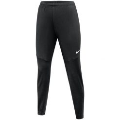 Spodnie damskie Nike Dri-Fit Park 26 Pant KP. Czarne spodnie materiałowe damskie Nike, bez wzorów, z poliesteru, do piłki nożnej, dri-fit (nike). Za 108.99 zł.