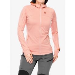 Bluza z kapturem damska Hannah Eli Hoody. Czerwone bluzy sportowe damskie Hannah, s, bez wzorów, z kapturem, trekkingowe. Za 272.99 zł.
