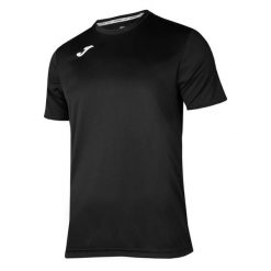 Męska Koszulka Piłkarska Combi. Czarne koszulki sportowe męskie Joma, m, bez wzorów, bez kołnierzyka, bez ramiączek, do piłki nożnej. Za 69.99 zł.