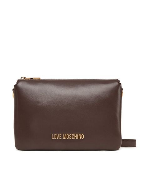 LOVE MOSCHINO Torebka JC4075PP1NLF0301 Brązowy. Brązowe listonoszki damskie Love Moschino, bez wzorów, ze skóry, bez dodatków. Za 709.99 zł.