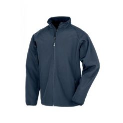 Kurtka z recyklingu Result Softshell. Niebieskie kurtki męskie RESULT, xl, bez wzorów, z materiału, bez kaptura. Za 112.35 zł.