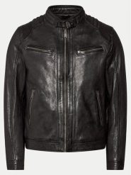 Serge Pariente Kurtka skórzana Maciej Czarny Regular Fit. Czarne kurtki męskie Serge Pariente, m, bez wzorów, ze skóry, bez kaptura. Za 769.99 zł.