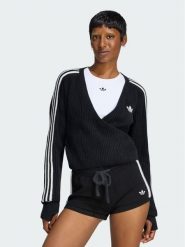Adidas Sweter Adidas x Jennie Knitted Wrap LD8933 Czarny Slim Fit. Czarne swetry damskie Adidas, s, bez wzorów, z syntetyku, bez kołnierzyka, bez ramiączek, bez kaptura. Za 439.99 zł.