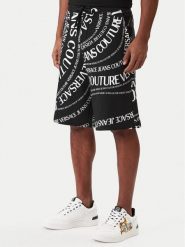 Versace Jeans Couture Szorty sportowe 80GAD3B0 FS221 Czarny Regular Fit. Czarne krótkie spodenki sportowe męskie Versace Jeans Couture, l, bez wzorów, z bawełny. Za 1,179.00 zł.
