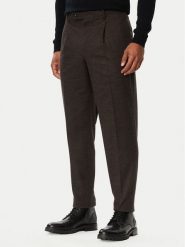Tommy Hilfiger Chinosy MW0MW45057 Brązowy ciemny Regular Fit. Brązowe eleganckie spodnie męskie Tommy Hilfiger, m, bez wzorów, z syntetyku. Za 569.99 zł.