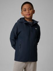 4F Kurtka przejściowa membrana 5000 dziecięca - granatowa 164 (13-14 lat). Niebieskie kurtki i płaszcze dla chłopców 4f, bez wzorów, bez kaptura. Za 179.99 zł.