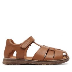 Sandały Froddo. Brązowe sandały chłopięce Froddo, bez zapięcia. Za 269.99 zł.