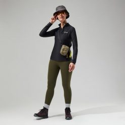 Bluza trekkingowa damska Berghaus 24/7 Tech Tee LS HZ. Czarne bluzy damskie Berghaus, m, bez wzorów, z materiału, bez kaptura. Za 190.19 zł.
