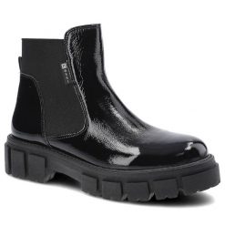 Czarne Botki Nessi Damskie Modne Obuwie Jesienne. Czarne kozaki damskie Nessi, z gumy, bez obcasa. Za 329.00 zł.