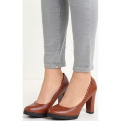 Brązowe Czółenka Speciality. Czółenka damskie marki bonprix. Za 79.99 zł.