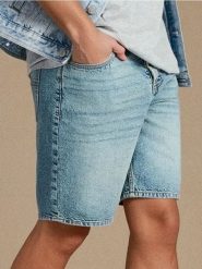 Szorty jeansowe loose - zielony. Zielone szorty męskie Sinsay, bez wzorów, z jeansu. Za 49.99 zł.