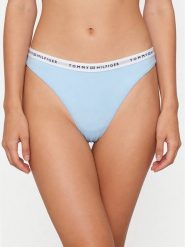 Tommy Hilfiger Stringi UW0UW05875 Niebieski jasny. Niebieskie stringi damskie Tommy Hilfiger, xl, bez wzorów, z bawełny. Za 69.99 zł.