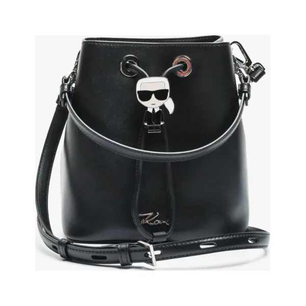 Karl Lagerfeld Torebka Bucket Bag , czarny, rozmiar ONE SIZE. Czarne torebki do ręki damskie KARL LAGERFELD, bez wzorów, z materiału, bez dodatków. Za 1,199.99 zł.