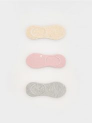 Skarpetki balerinki 3 pack - pastelowy róż. Czerwone baleriny damskie Reserved, bez wzorów, bez obcasa. Za 39.99 zł.