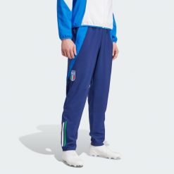 Spodnie Italy Tiro 24 Competition Presentation. Niebieskie spodnie sportowe męskie Adidas, xl, bez wzorów, z dresówki, do piłki nożnej. Za 287.95 zł.