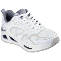 Buty sportowe damskie Skechers Uno Ego-illustris Ai. Białe obuwie sportowe damskie Skechers, bez wzorów, z materiału. Za 490.00 zł.