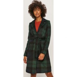 Vero Moda - Płaszcz. Zielone kurtki damskie Vero Moda, l, bez wzorów, z materiału, bez kaptura. Za 299.90 zł.