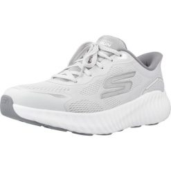 Buty SKECHERS GO RUN NOW REGENT Szary. Szare obuwie sportowe damskie Skechers, bez wzorów, z syntetyku. Za 425.52 zł.