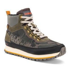 Buty turystyczne męskie Napapijri. Szare trekkingi męskie Napapijri, trekkingowe. W wyprzedaży za 565.10 zł.