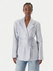 Eleh Marynarka SS260402 Błękitny Relaxed Fit. Niebieskie żakiety damskie Eleh, bez wzorów, z syntetyku. Za 833.99 zł.