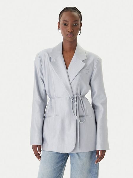 Eleh Marynarka SS260402 Błękitny Relaxed Fit. Niebieskie żakiety damskie Eleh, bez wzorów, z syntetyku. Za 514.99 zł.
