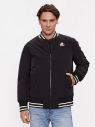 Kappa Kurtka bomber Authentic Gomin 331H2MW Czarny Comfort Fit. Czarne kurtki męskie Kappa, m, bez wzorów, z syntetyku, bez kaptura. Za 749.99 zł.
