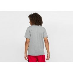Koszulka męska nike air jordan aj85 crew tee carbon heather. Szare koszulki sportowe męskie Nike, m, bez wzorów, bez kołnierzyka, bez ramiączek, na fitness i siłownię. Za 139.00 zł.