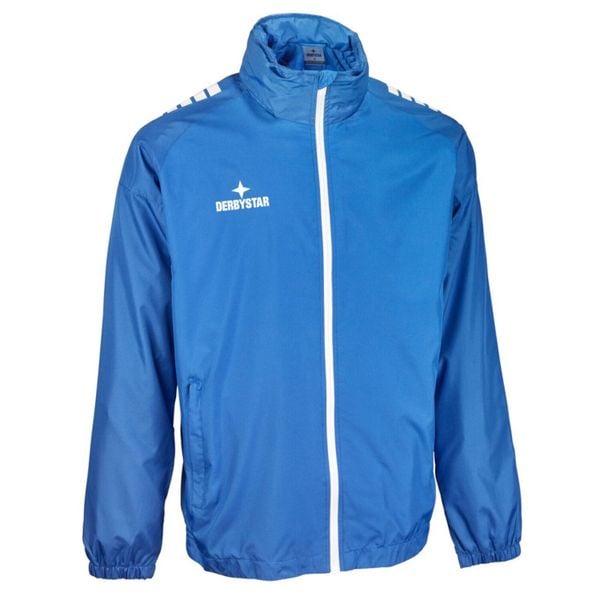 Kurtka męska Derbystar Allwetterjacke Madrid v25. Niebieskie kurtki męskie DERBYSTAR, m, bez wzorów, z materiału, z kapturem. Za 210.84 zł.