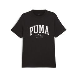 Męska koszulka PUMA SQUAD PUMA Black. Czarne koszulki sportowe męskie Puma, m, bez wzorów, bez kołnierzyka, bez ramiączek, na jogę i pilates. Za 186.00 zł.