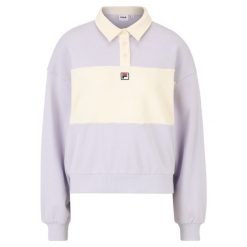 Damska bluza typu crop Fila Langogne Oversize. Fioletowe bluzy sportowe damskie Fila, l, bez wzorów, z dresówki, bez kaptura. Za 219.76 zł.