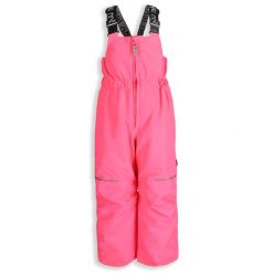 Spodnie narciarskie dziecięce z szelkami ocieplane Lemon Explore ZL5 różowe. Czerwone spodnie materiałowe dla dziewczynek LEMON explore, na zimę, bez wzorów, z materiału. Za 229.90 zł.