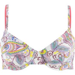Biustonosz bikini na fiszbinach bonprix zielony z nadrukiem. Zielone bikini damskie bonprix, z nadrukiem. Za 37.99 zł.