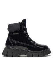 Primigi Kozaki 6876622 M Czarny. Czarne buty zimowe dziewczęce Primigi, bez wzorów, z lakierowanej skóry, bez zapięcia. Za 399.99 zł.