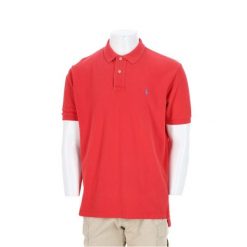 Second life - Ralph Lauren koszulka męska z krótkim rękawem - Stan bardzo dobry. Czerwone koszulki polo męskie Ralph Lauren, l, bez wzorów, bez kołnierzyka, bez ramiączek, na golfa. Za 127.76 zł.